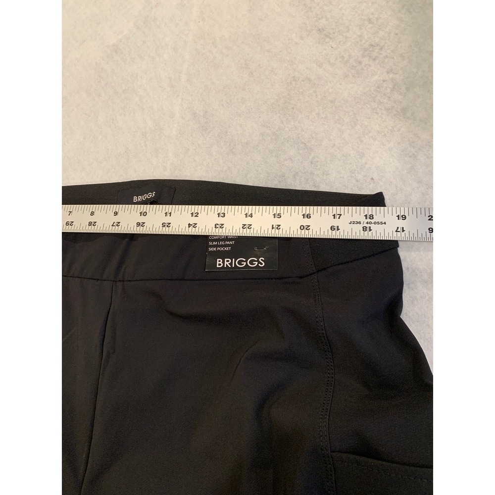 NWT Slim Leg Pull-On Pant XL Black Stretch Quiet Luxury Professional Womens work - Picture 7 of 10